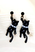 Sallantılı Black Cat Küpe