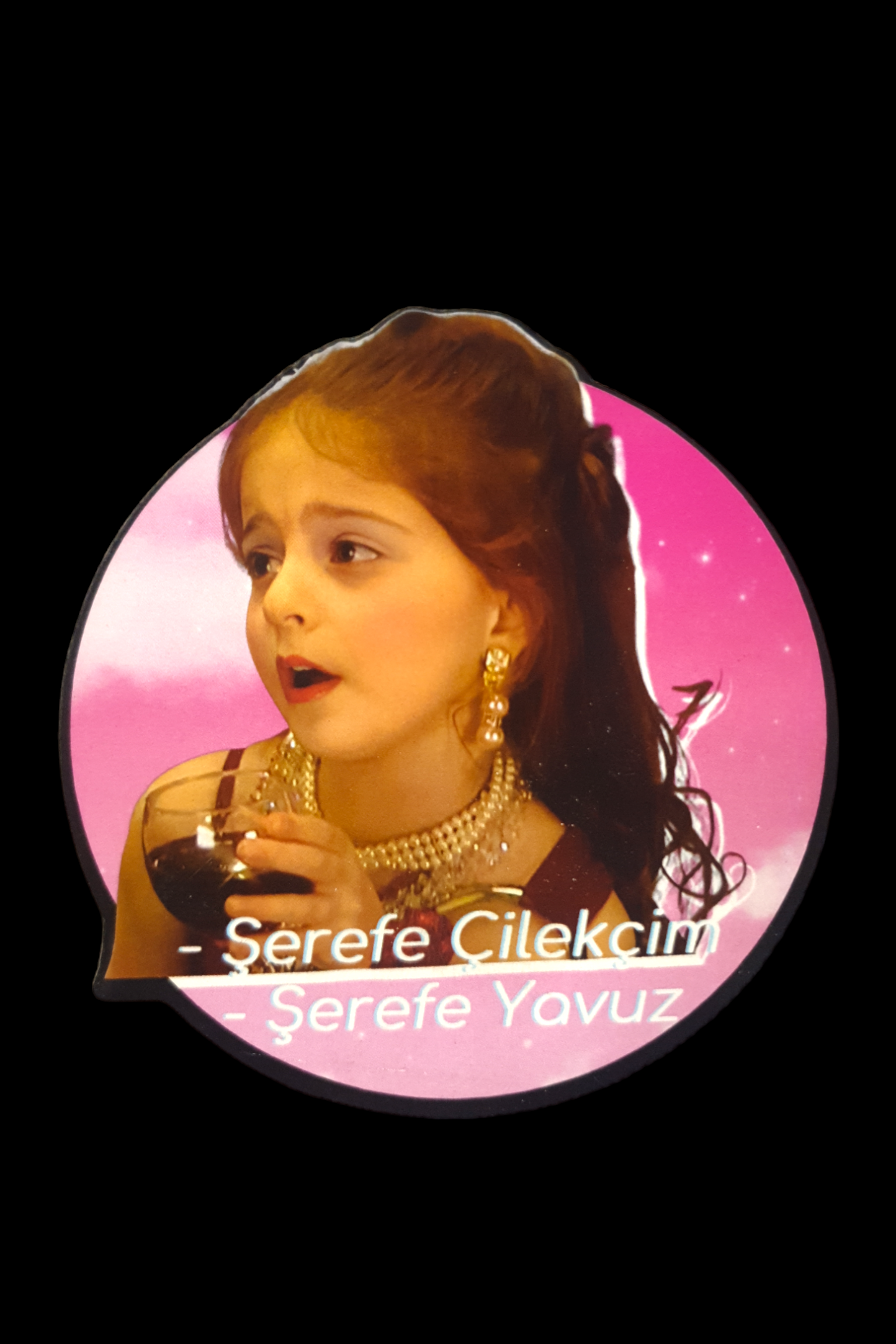 Şerefe Çilekçim Bardak Altlığı