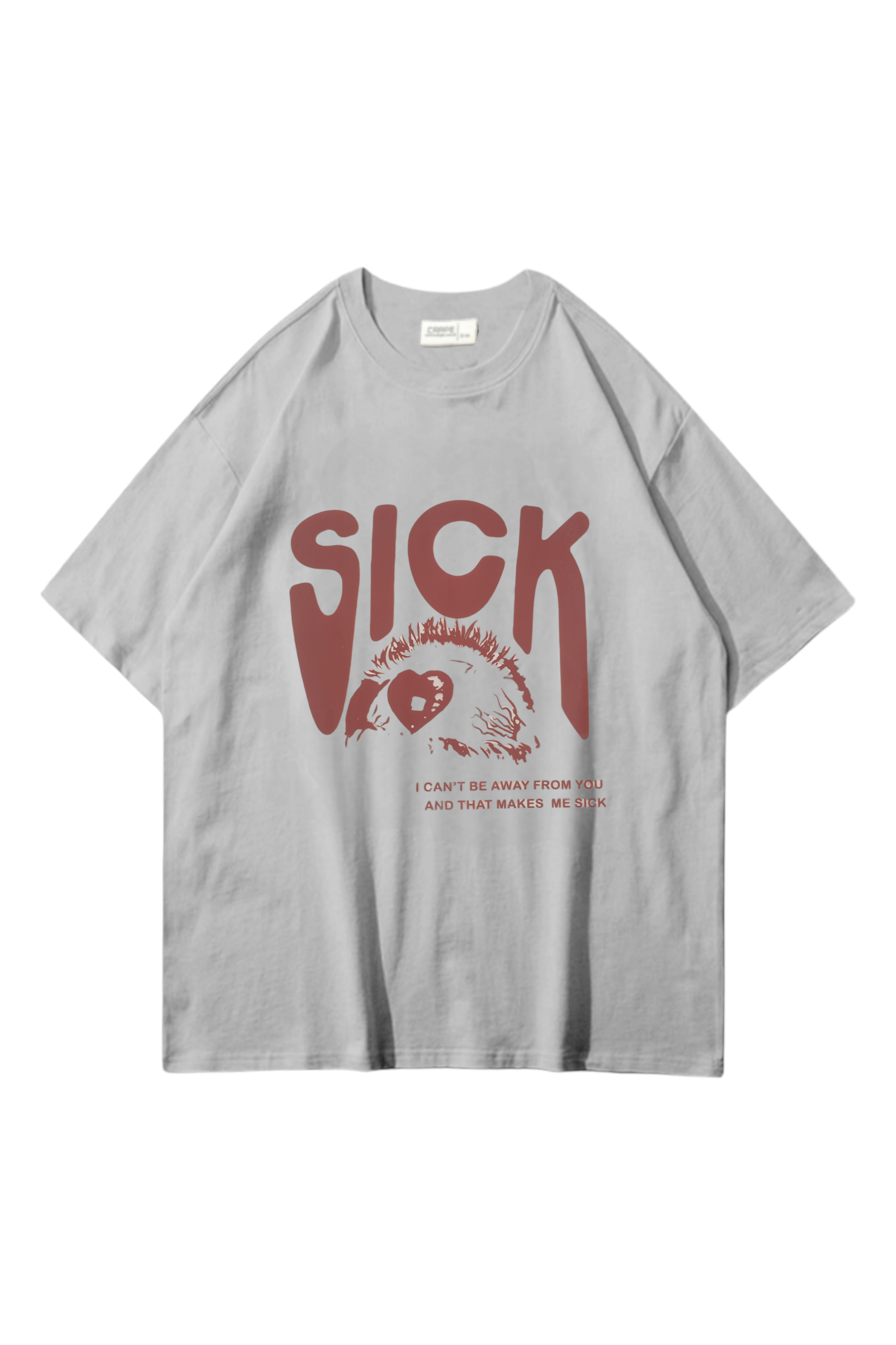Sıck Gri Oversize T-shirt