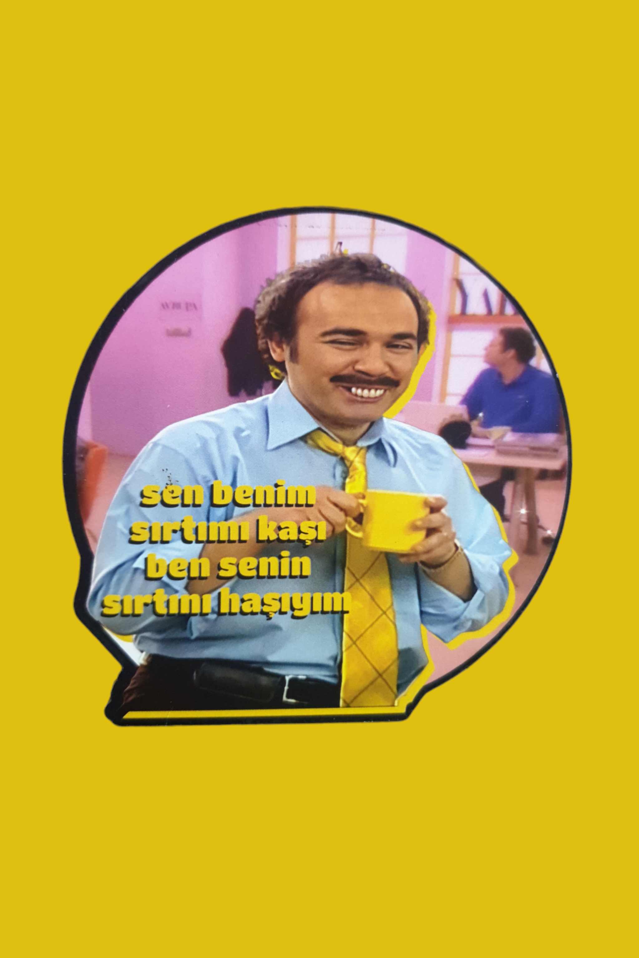 Sırtını Haşıyım Bardak Altlığı