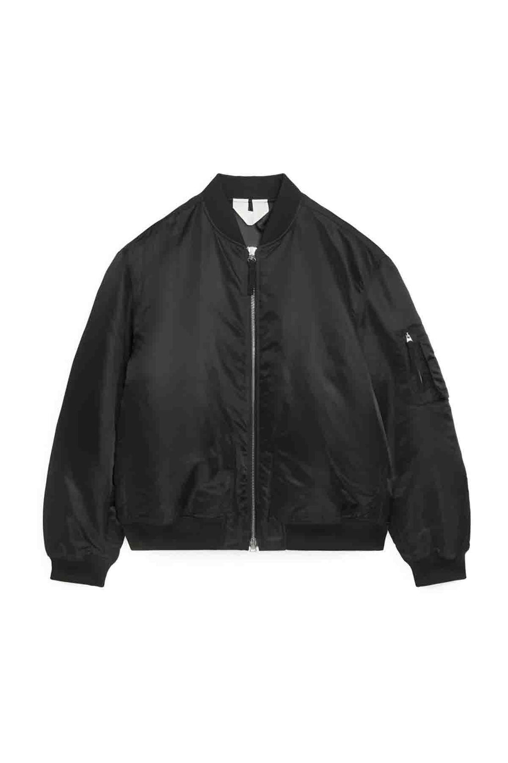 Siyah Oversize Bomber Ceket