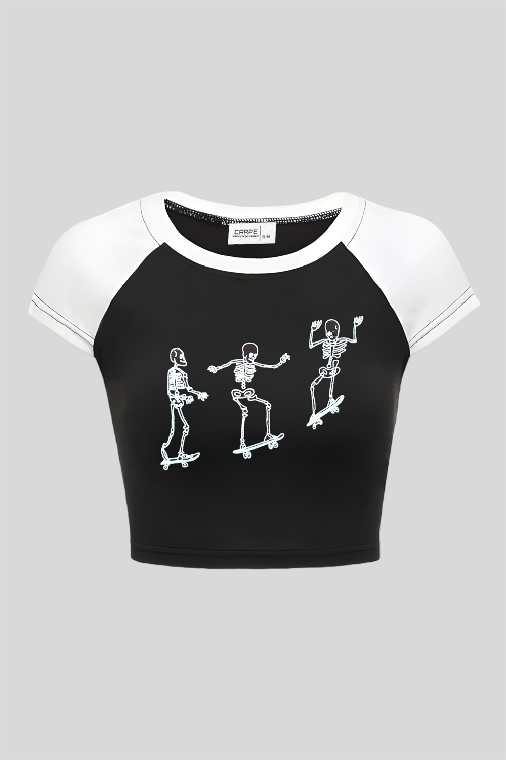 Skateboarder Skeletons Crop