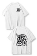 Skull Dagger Beyaz Oversize T-shirt