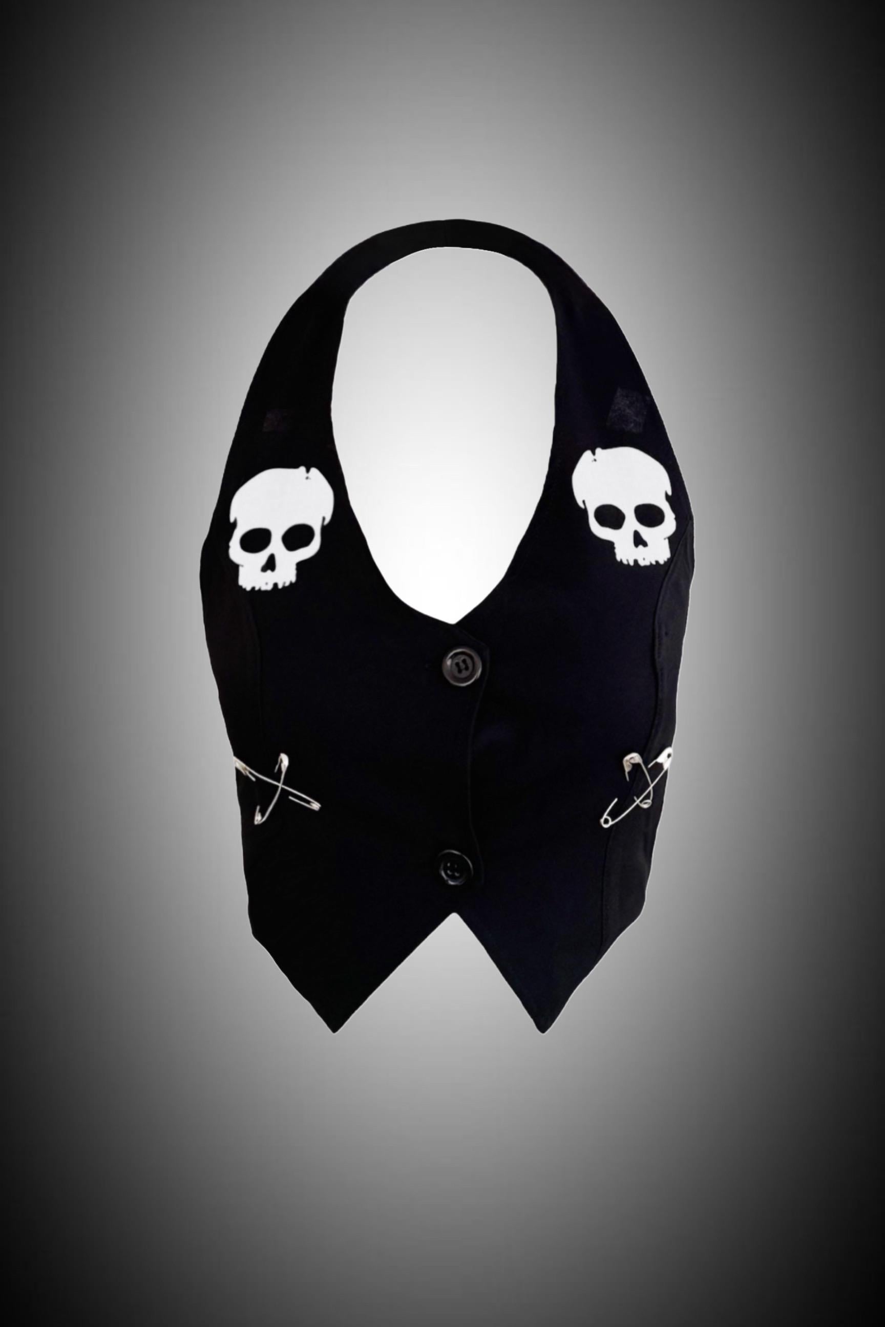 Skull Design Yelek