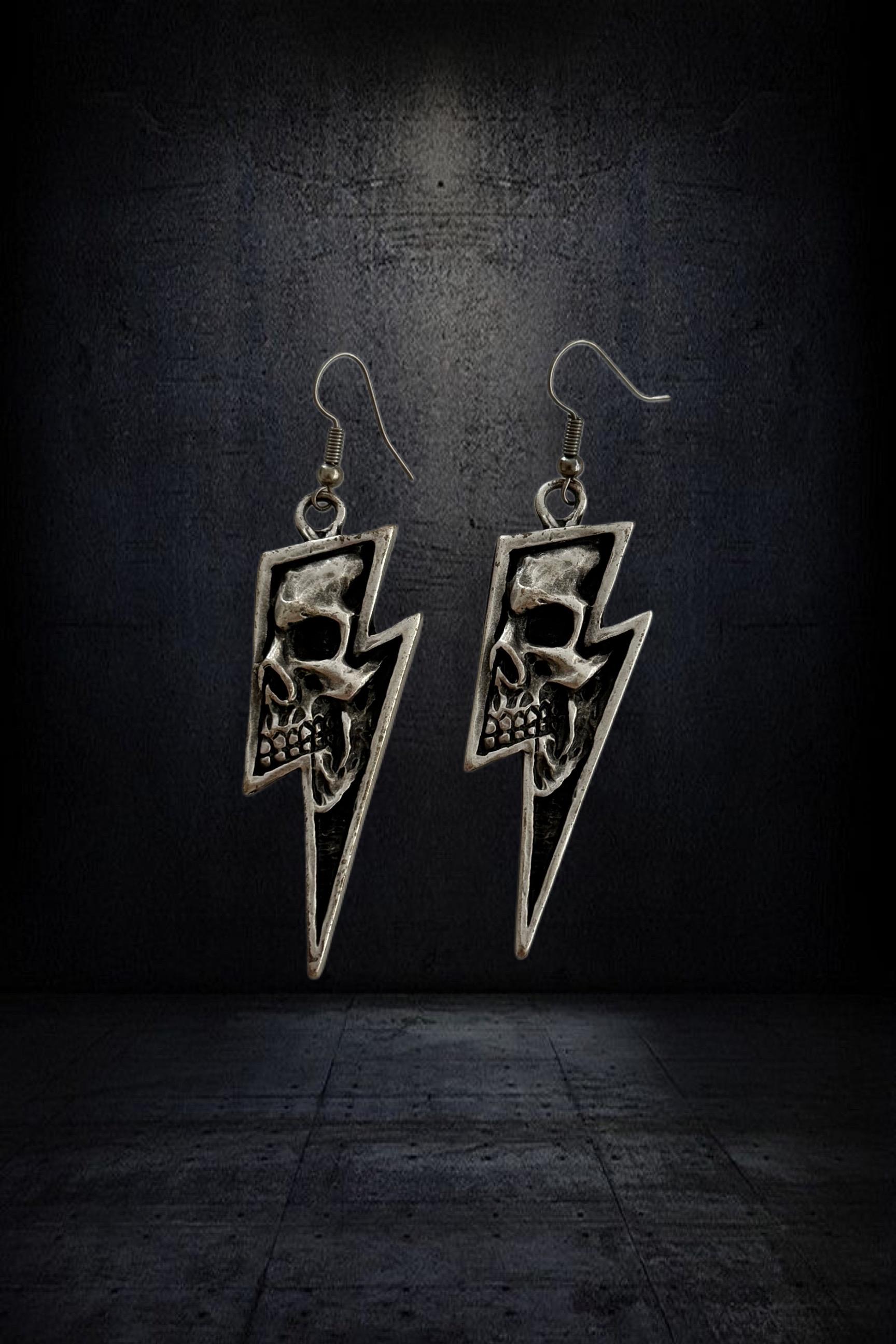 Skull Lightning Küpe