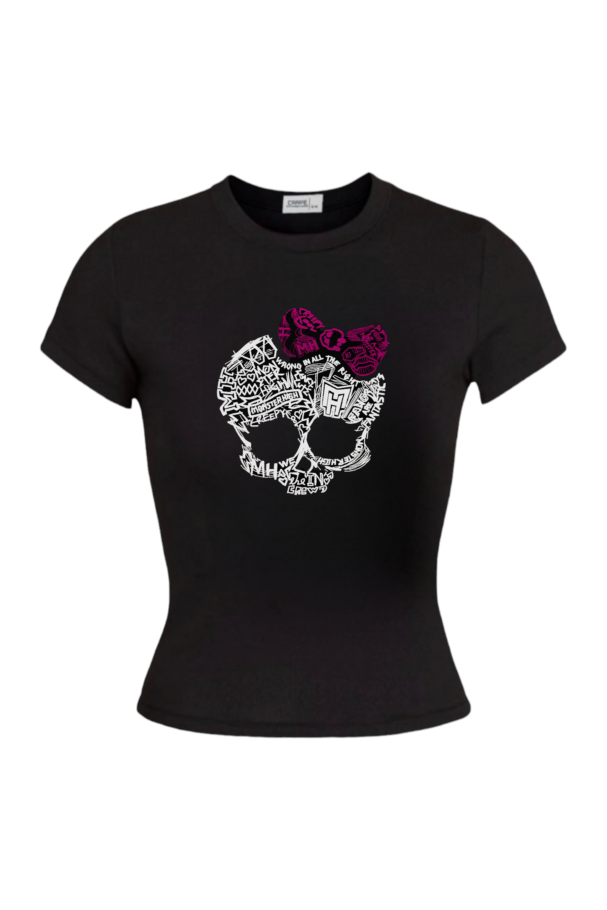 Skull Ribbon Tam Boy Bluz