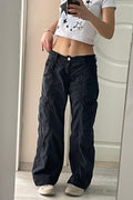 Smoked Paraşüt Poplin Pantolon