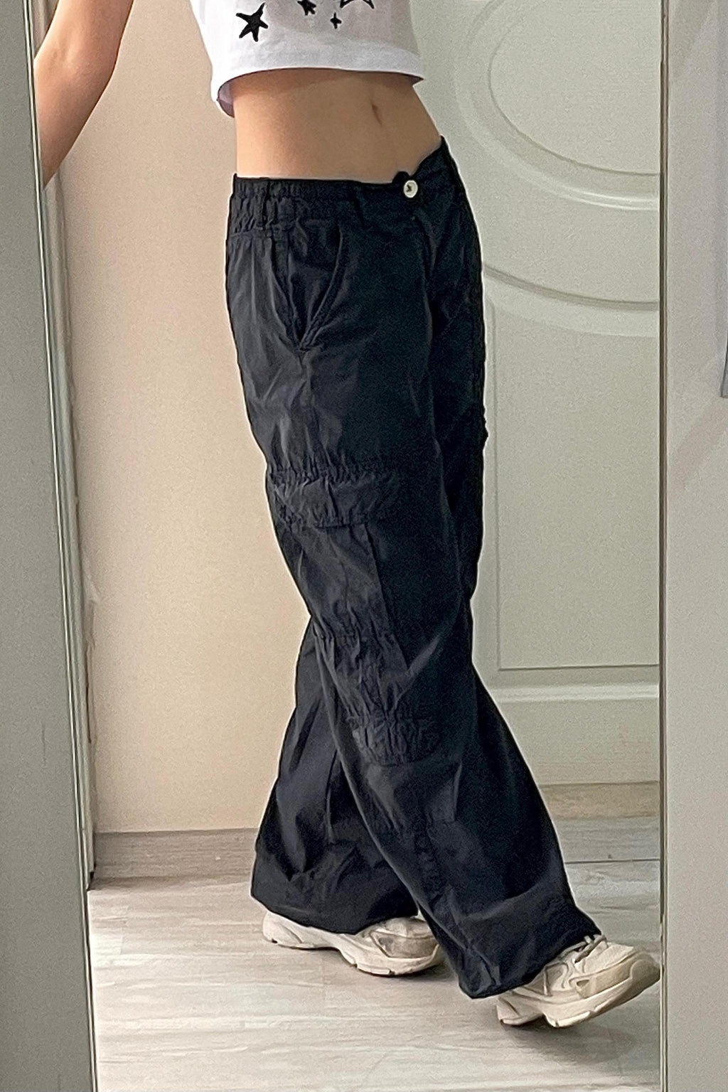 Smoked Paraşüt Poplin Pantolon