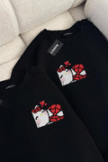 Spider Heart Kitty Oversize Sweatshirt