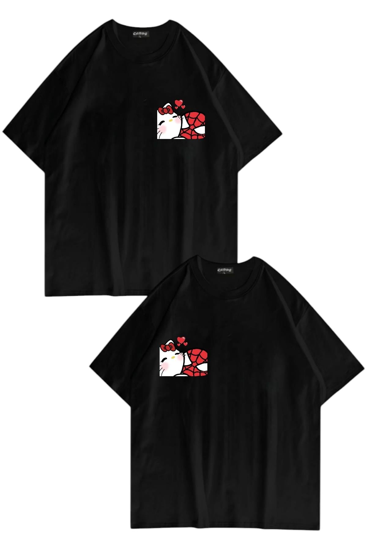 Spider Heart Kitty Oversize T-shirt