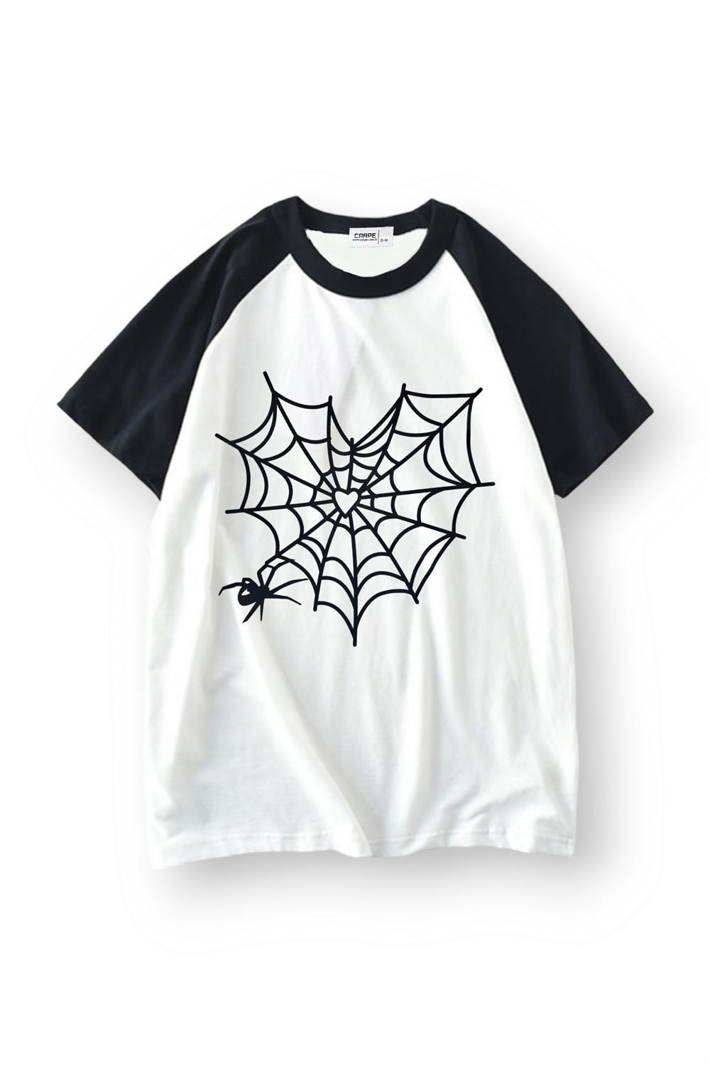 Spider Web Heart  Oversize T-shirt