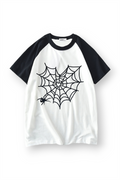 Spider Web Heart  Oversize T-shirt