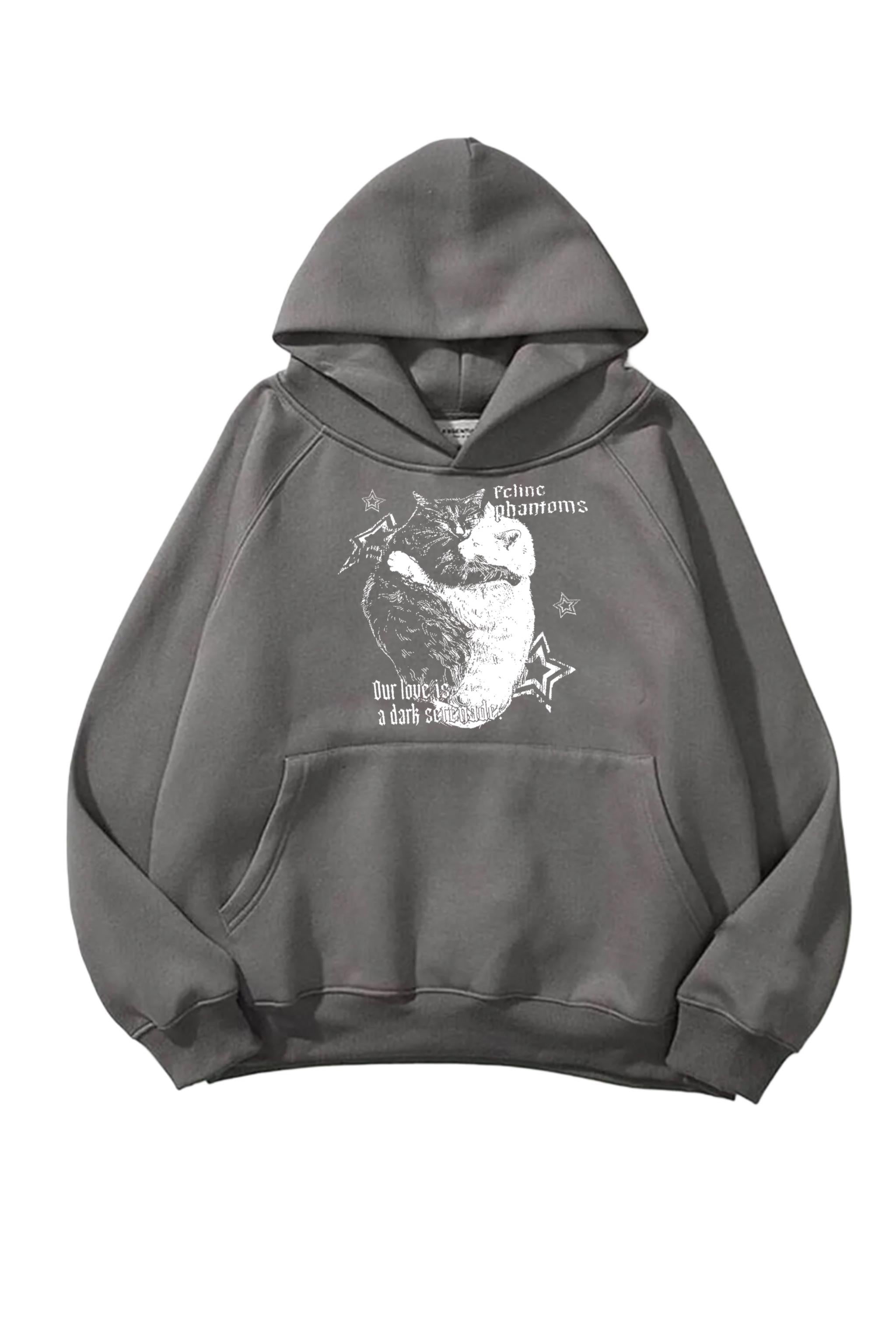 Star Cats Füme 3 iplik Oversize Sweatshirt