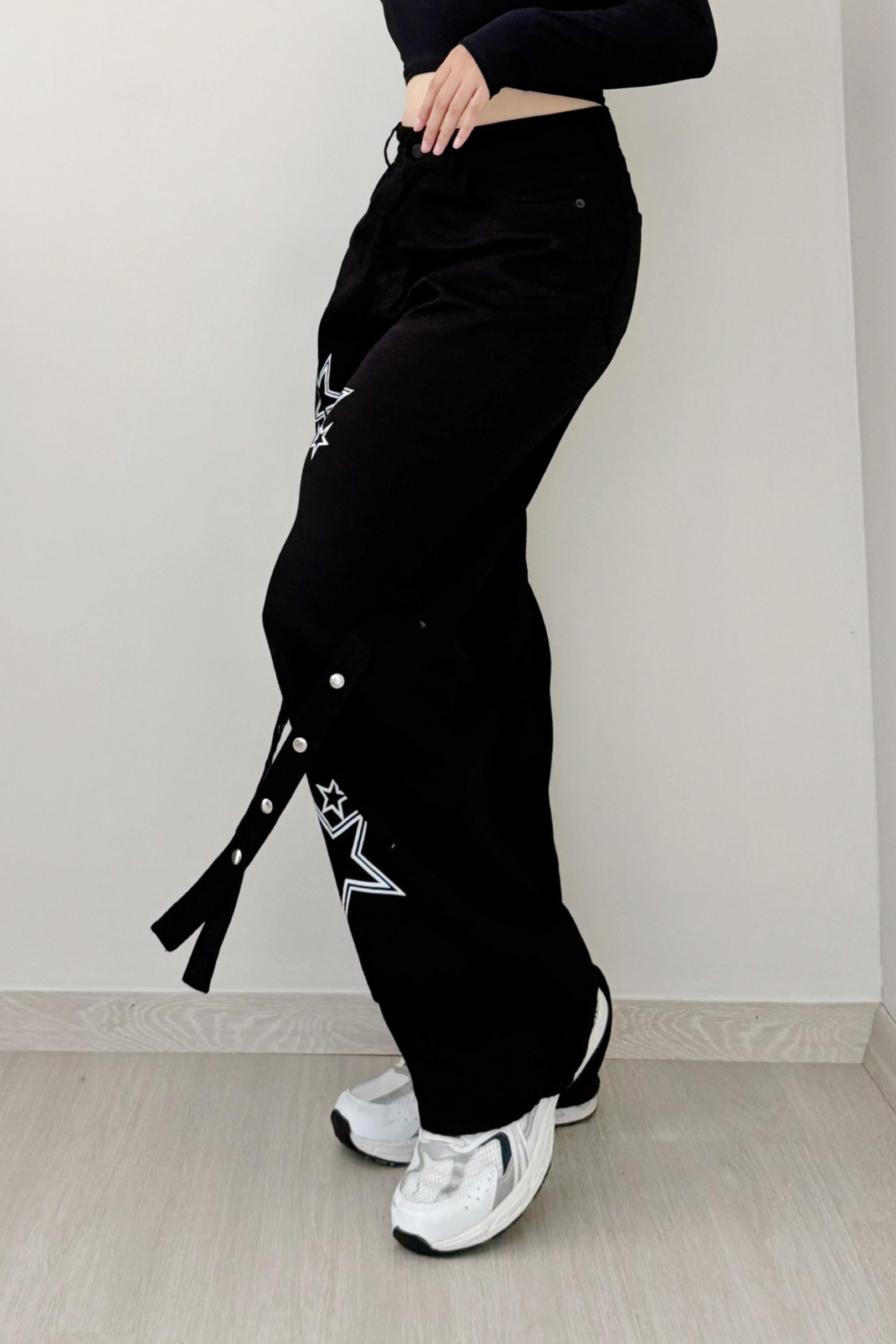 Star Dinosaur Zımba Detay Black Pantolon