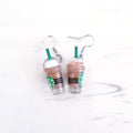 Starbucks Kahverengi Sallantılı Küpe