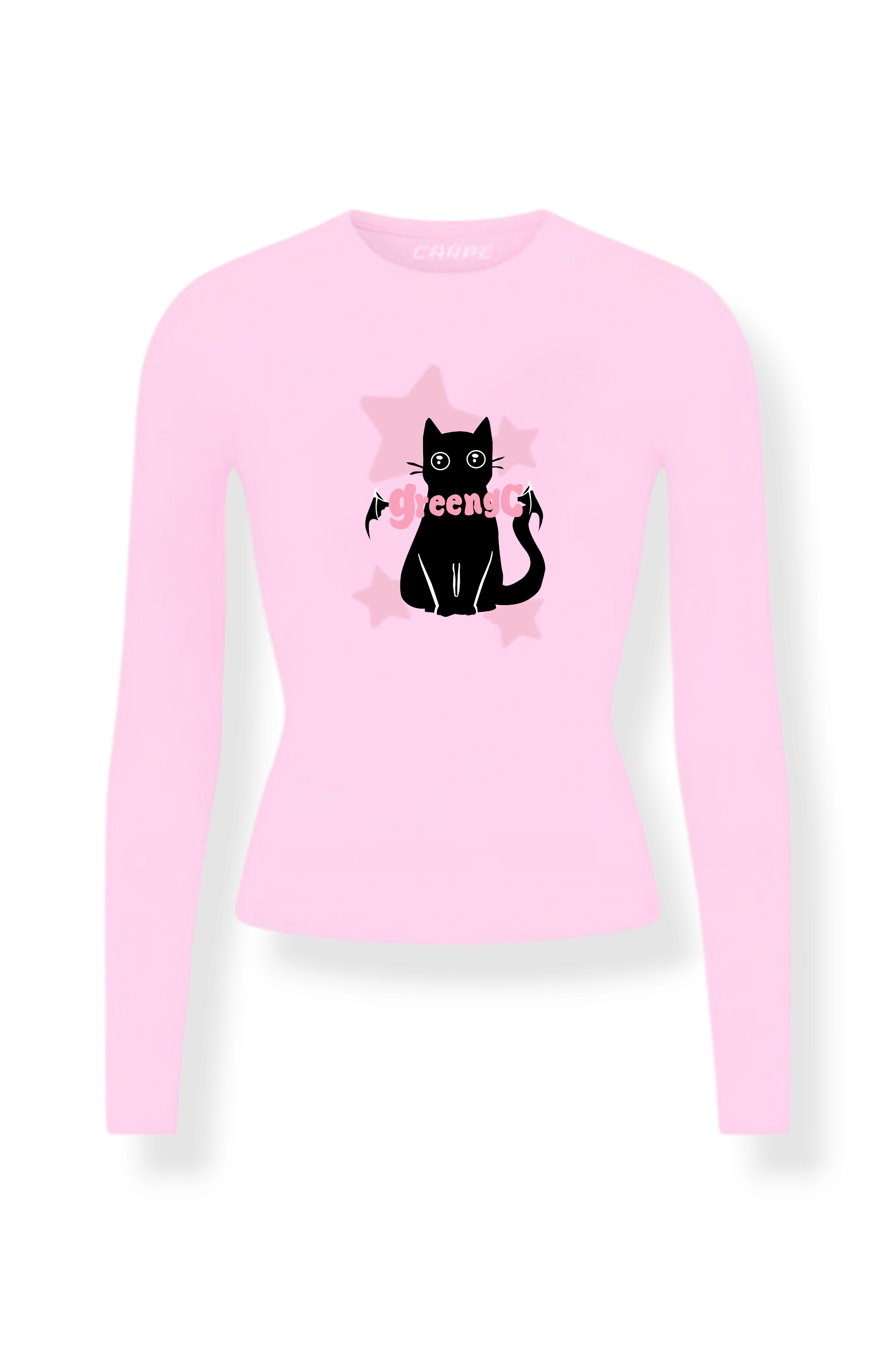 Stars Black Cat Uzun Kol Tam Boy Bluz