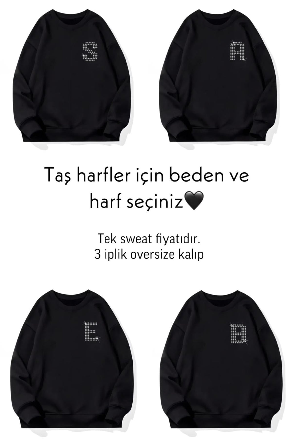 Stone Harf Oversize Sweatshirt