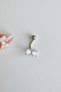 Stone Ribbon Göbek Piercing