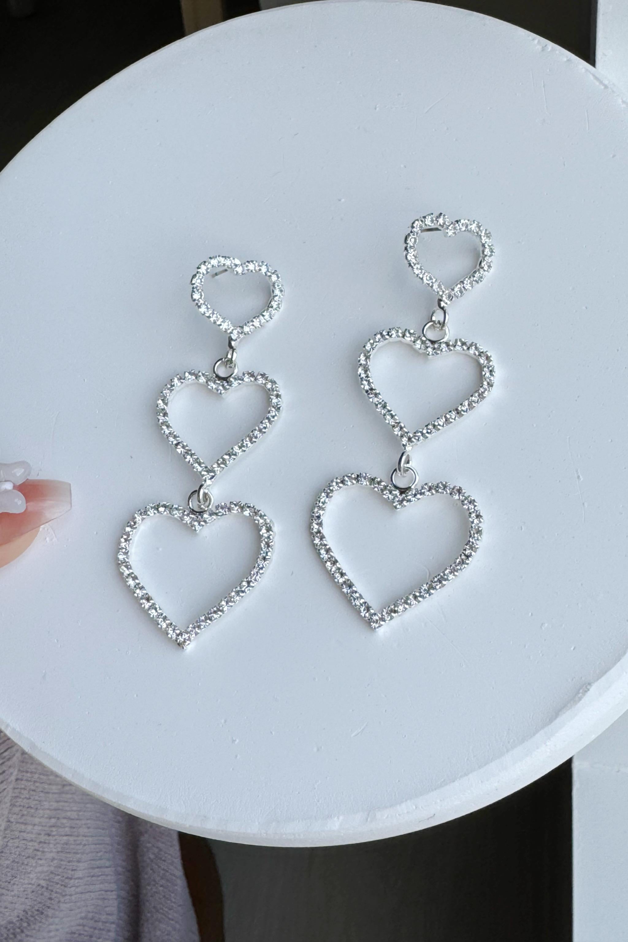 Stony Long Heart Küpe