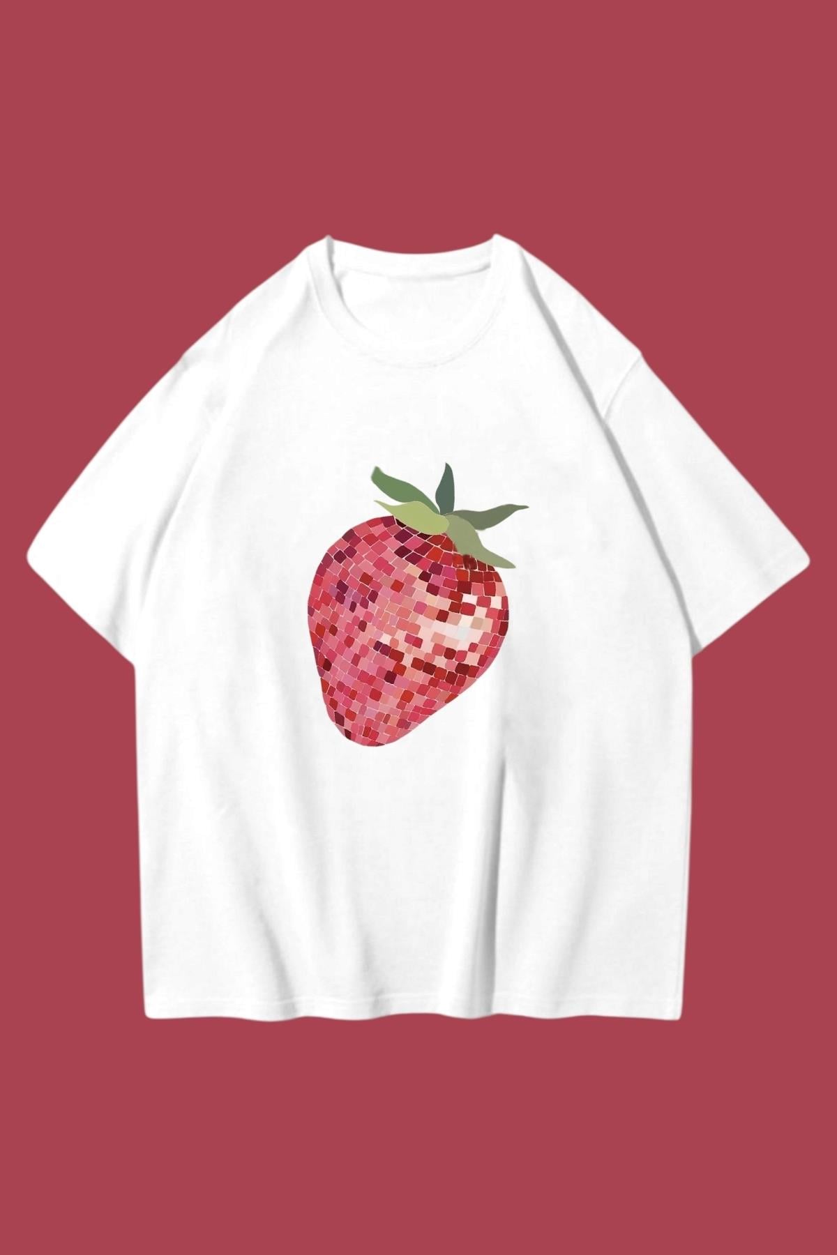 Strawberry Disco Oversize T-shirt