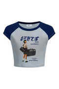 Suitcase Girl Crop