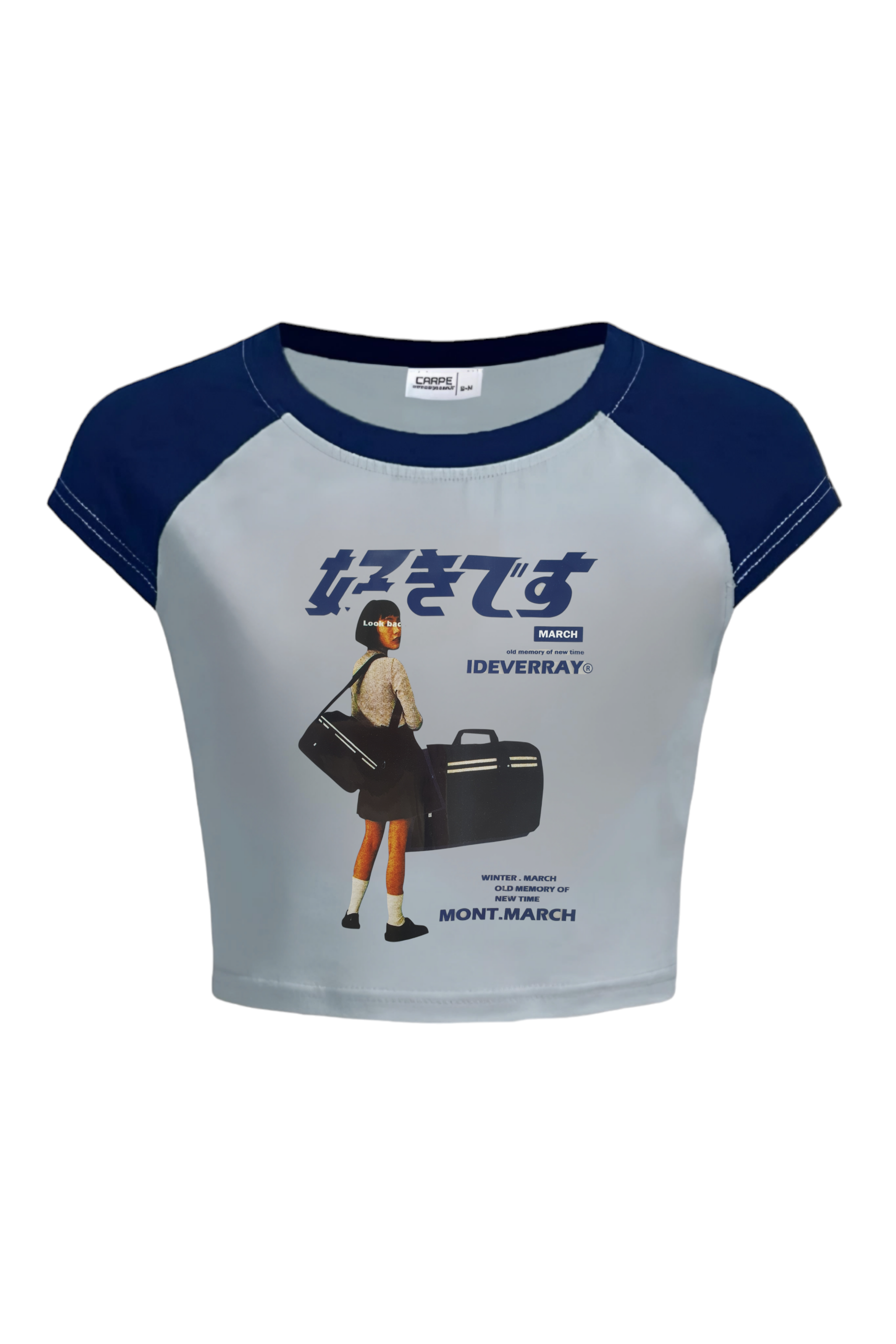 Suitcase Girl Crop