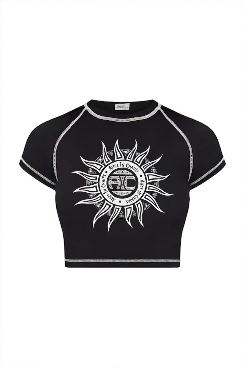 Ters Dikiş Alice İn Chains Crop