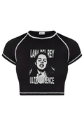 Ters Dikiş Lana Del Rey Crop