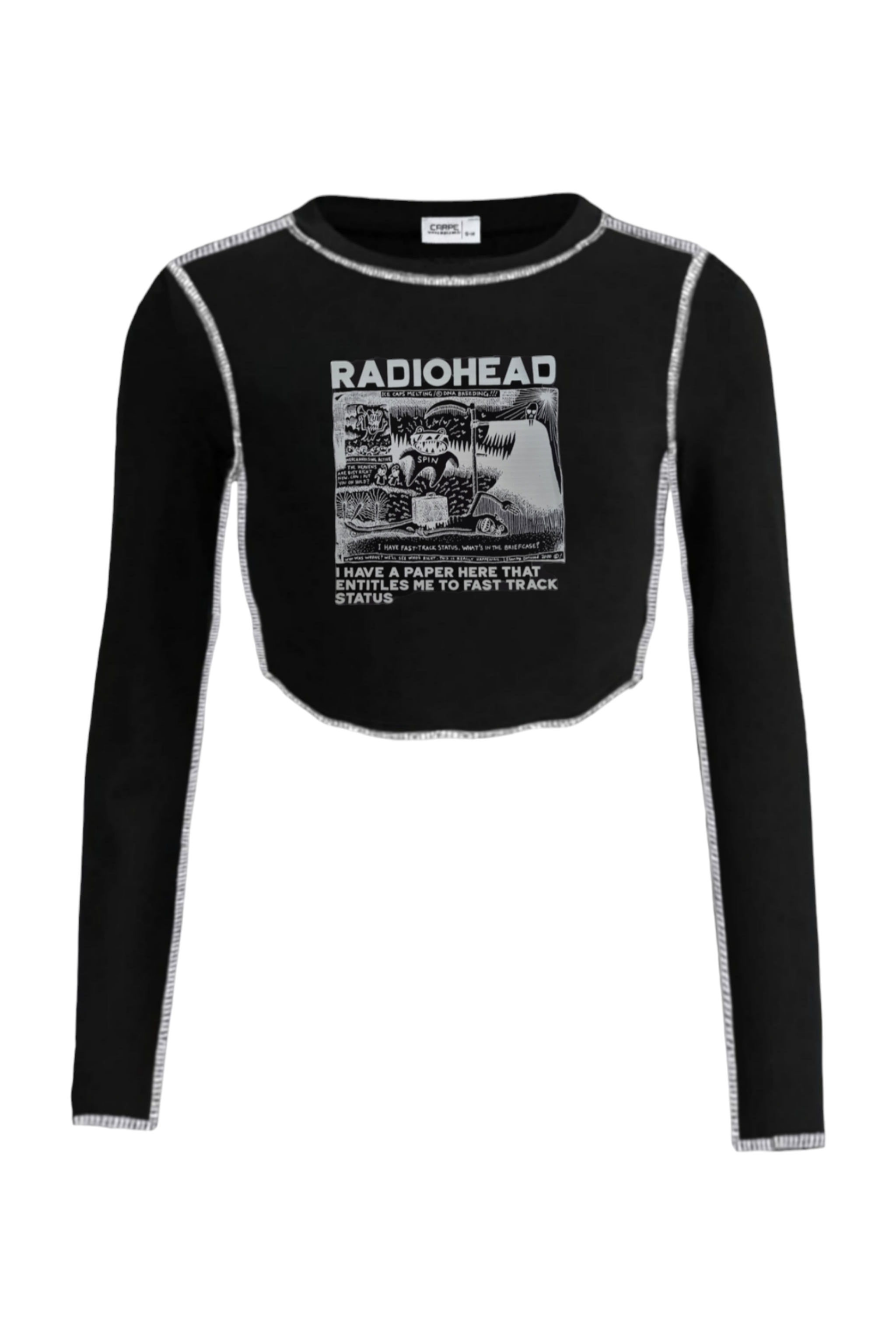 Ters Dikiş Radiohead Uzun Bluz