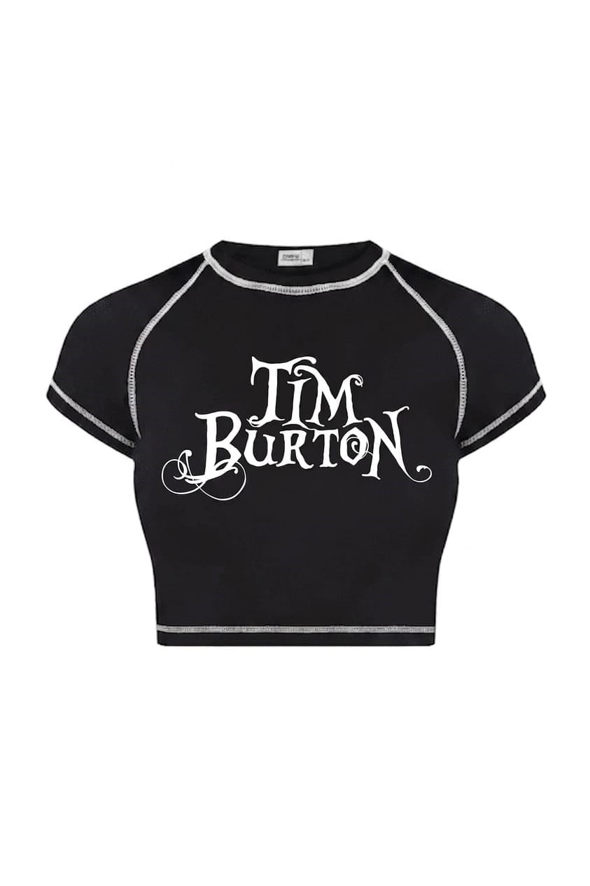 Ters Dikiş Tım Burton Crop
