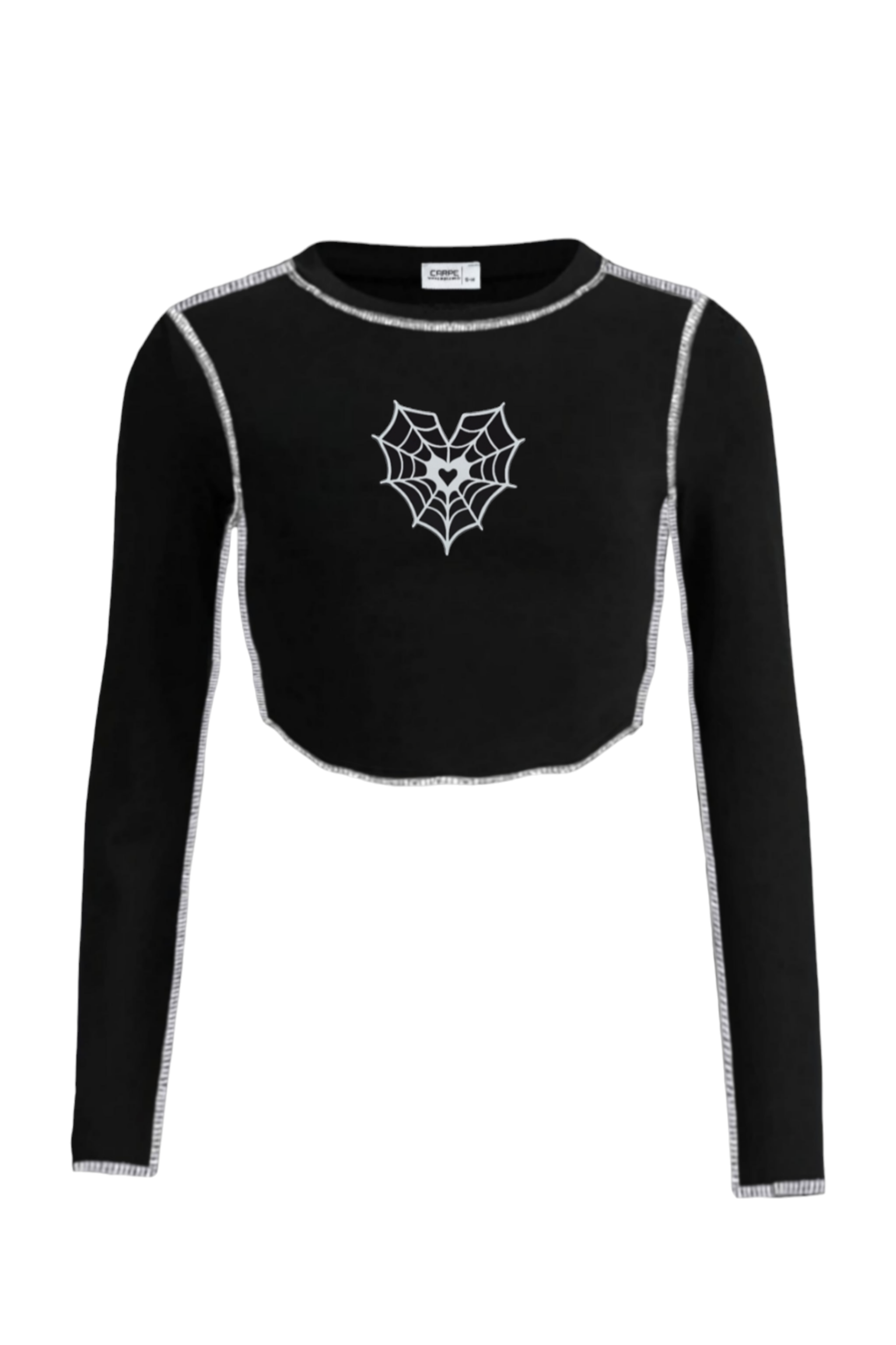 Ters Dikiş Web Heart Uzun Bluz