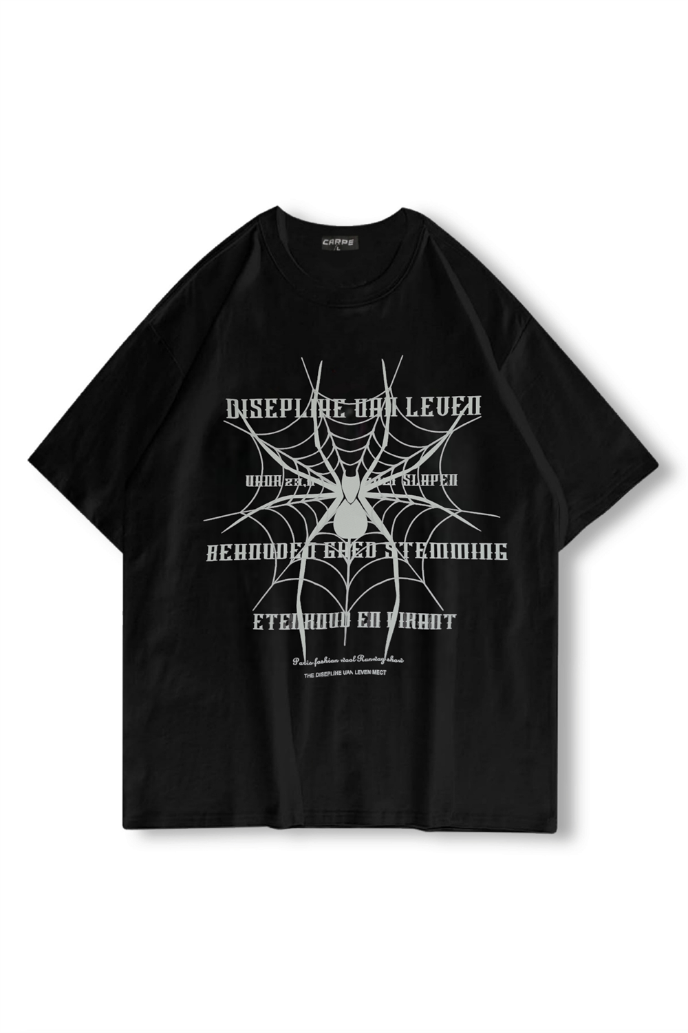 The Dıseplıhe Black Oversize T-shirt