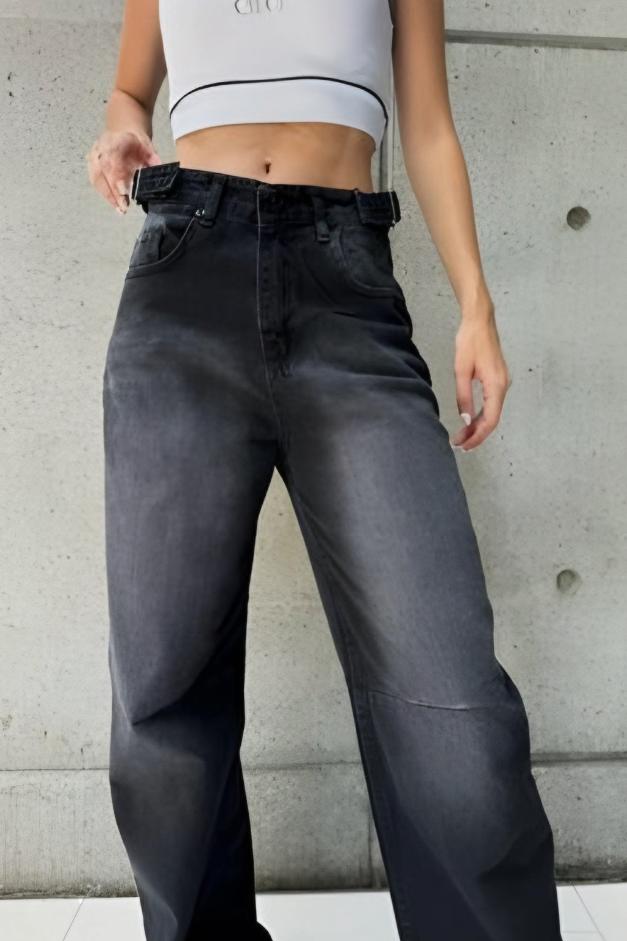 Tokalı Jean Pantolon