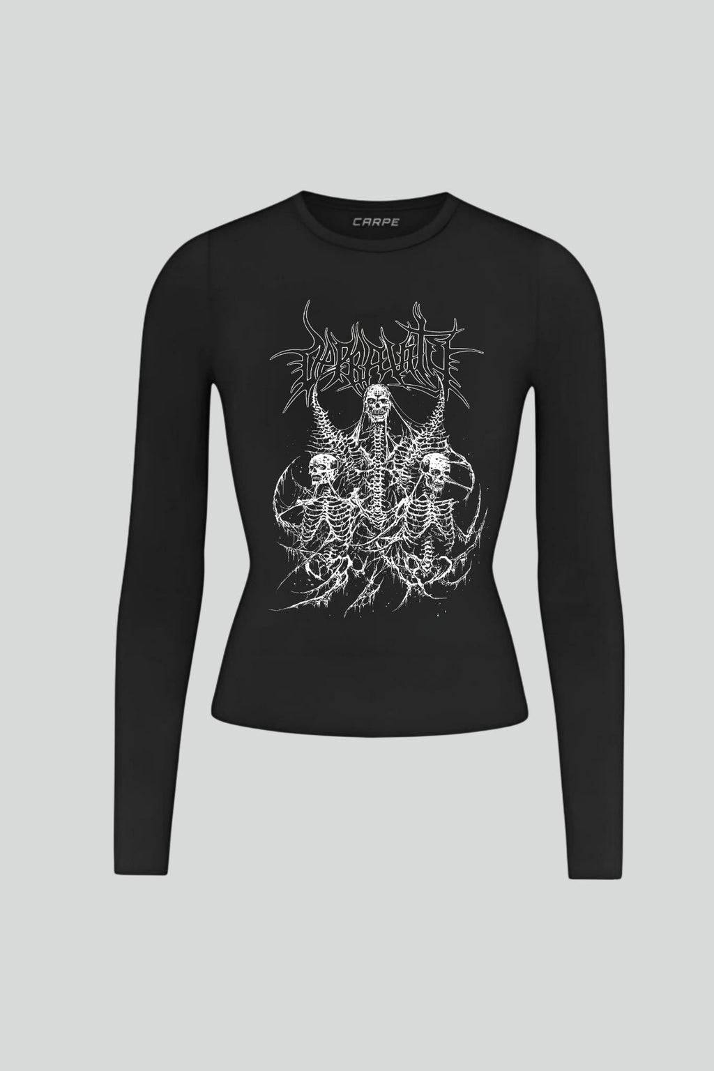 Triple Skeleton Uzun Kol Tam Boy Bluz