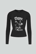 Tupac Uzun Kol Tam Boy Bluz