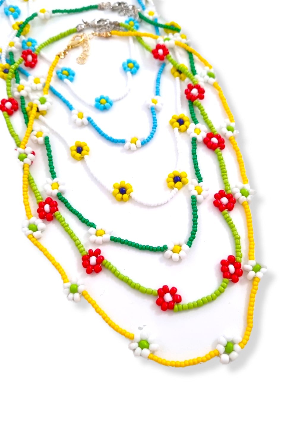 Vintage Bead Daisy Kolye Renkleri