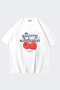 Watercolor Raspberry Oversize T-shirt
