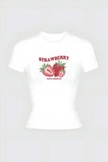 Watercolor Strawberry Tam Boy Bluz