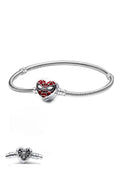 Web Heart Charm Bileklik