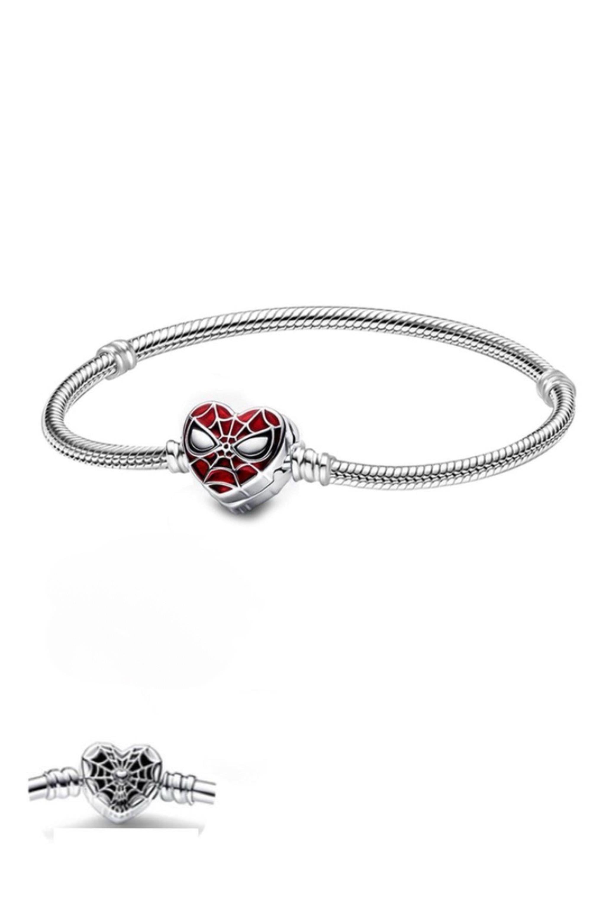 Web Heart Charm Bileklik