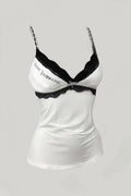 White Almost Dantel Detaylı Bluz