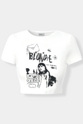 White Blondie Crop