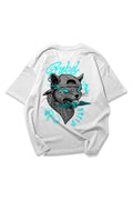 White Cat Rebel Oversize T-shirt