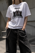 White Chekingdom Oversize T-shirt