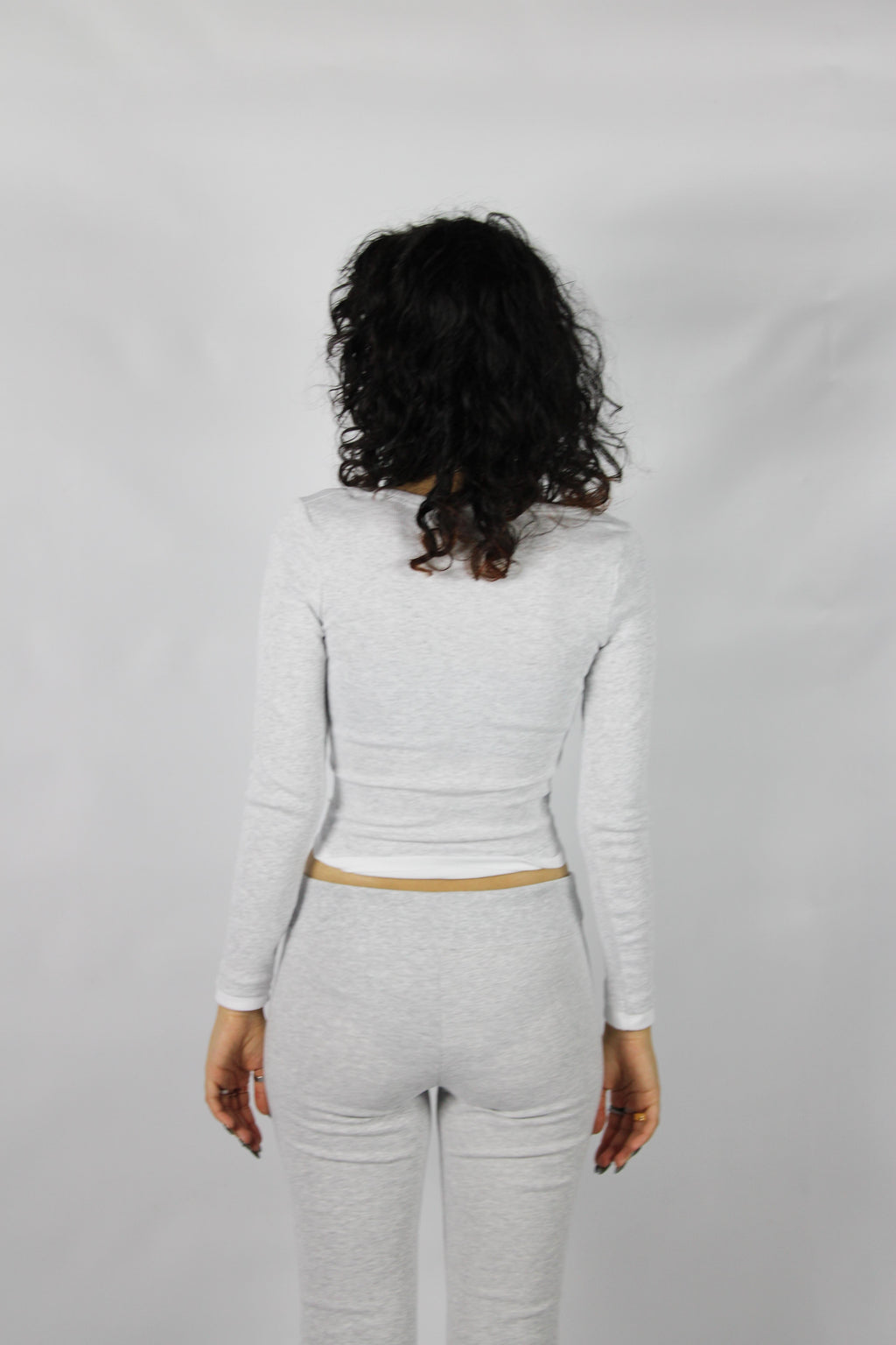 White Detail Grey Tam Boy Bluz