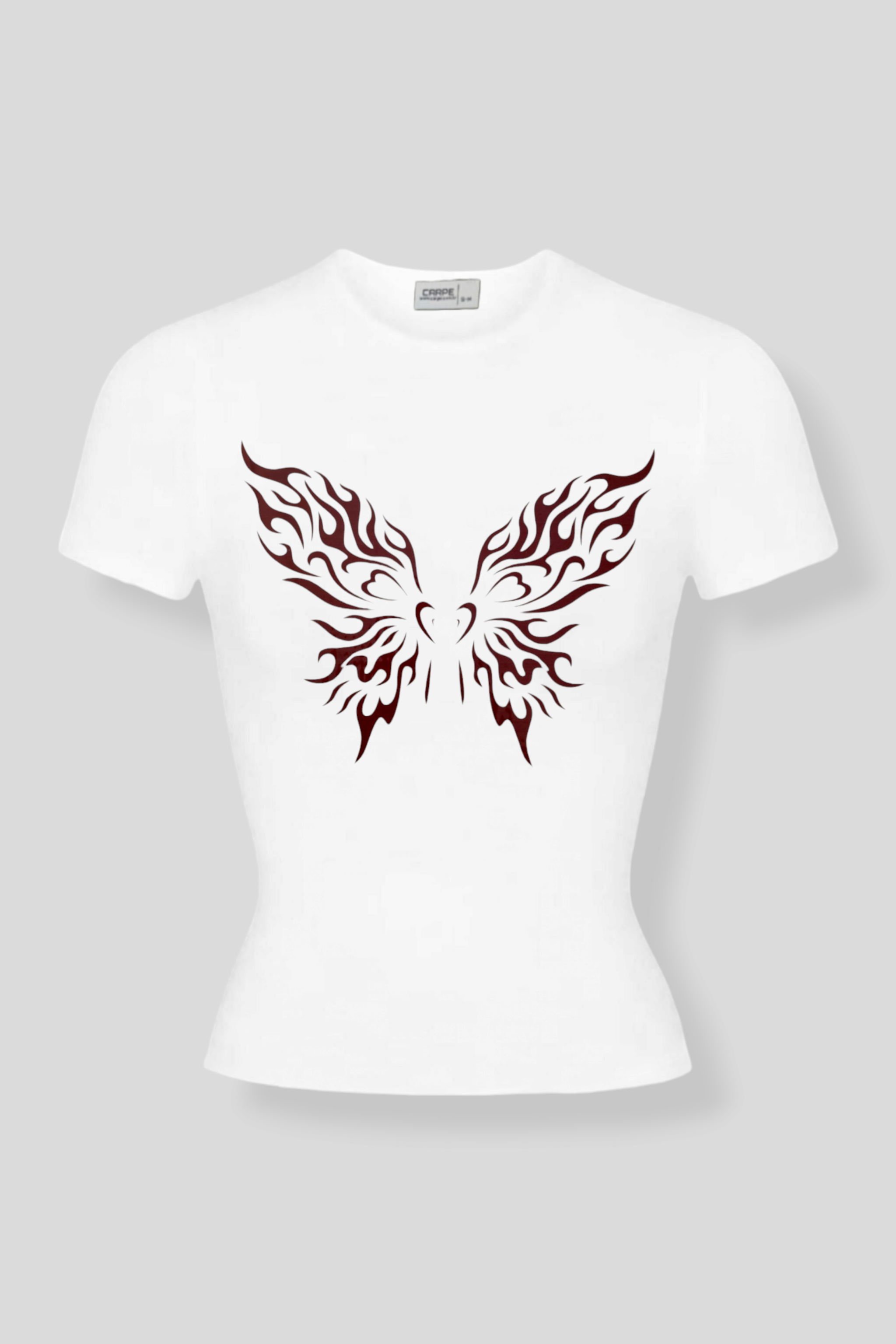 White Flame Butterfly Tam Boy Bluz