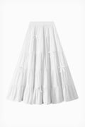 White Katlamalı Fiyonk Etek