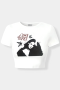 White Lana Del Rey Crop