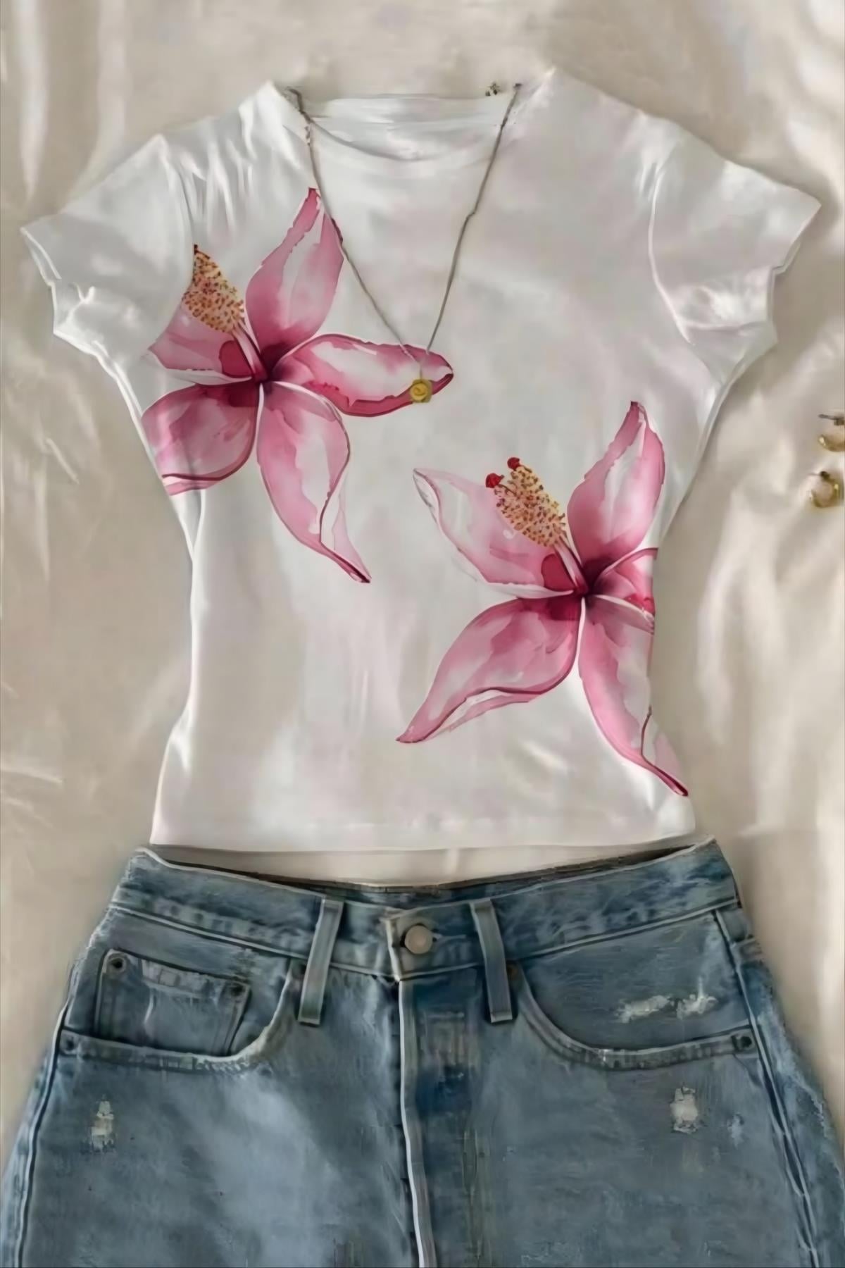 White Lily Flowers Bluz