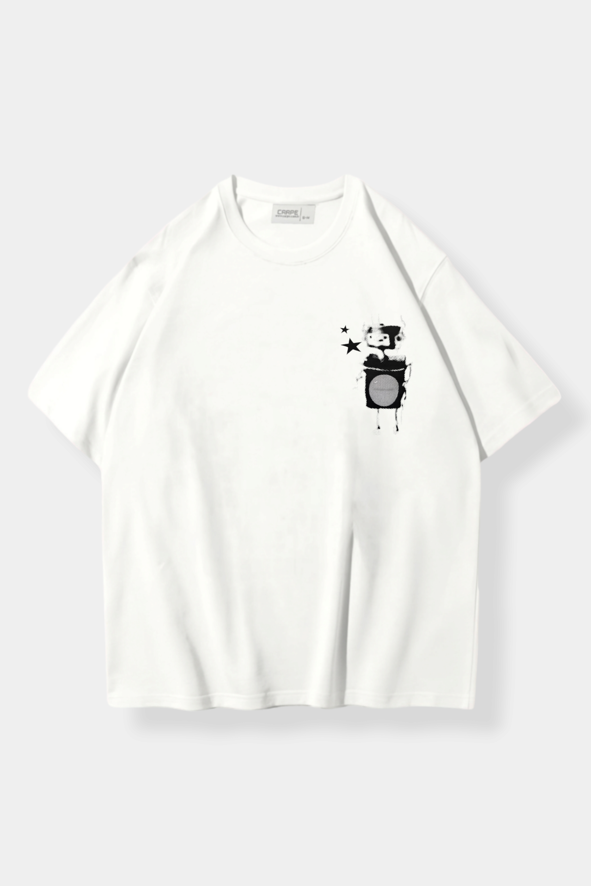 White Robot Oversize T-shirt